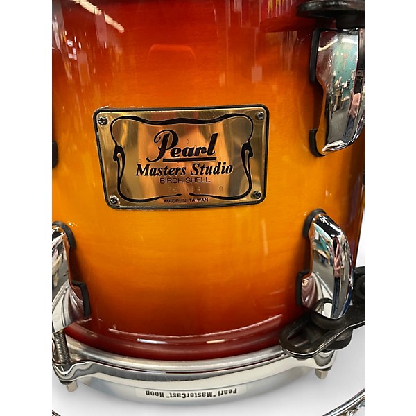 Vintage 2000 Pearl 4 Piece Pearl Masters Birch Studio 2 color Sun Burst Drum Kit