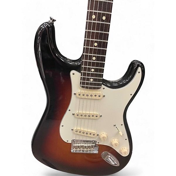 Used 2012 Fender American Standard Stratocaster 3 Color Sunburst Solid Body Electric Guitar