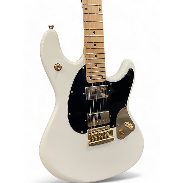 Used Sterling by Music Man JARED DINES ARTIST SERIES STING RAY OLYMPIC WHITE Solid Body Electric Guitar