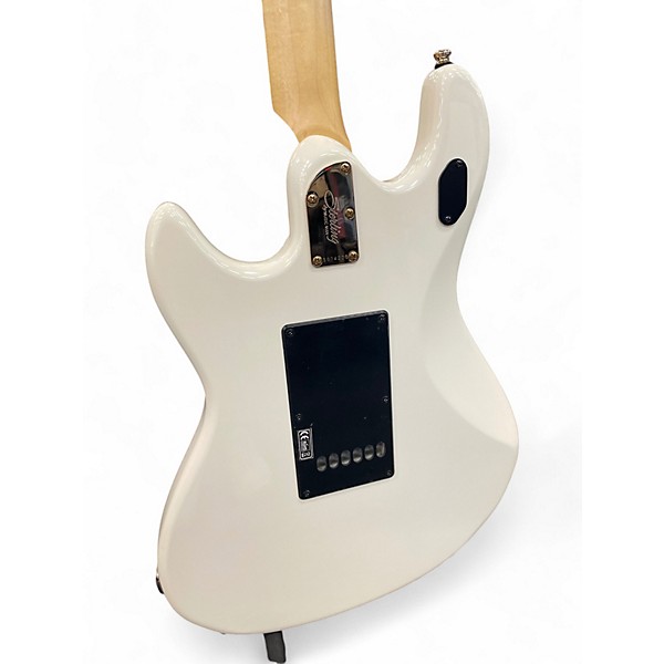 Used Sterling by Music Man JARED DINES ARTIST SERIES STING RAY OLYMPIC WHITE Solid Body Electric Guitar