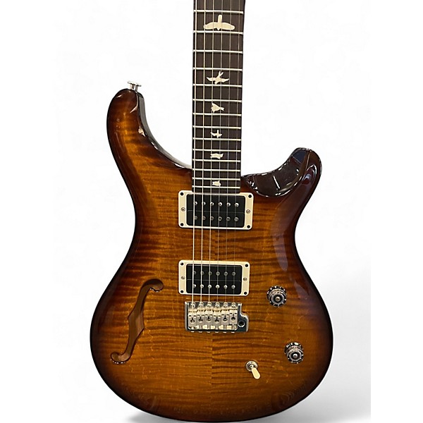Used 2023 PRS ce24 semi hollow dark cherry sunburst Hollow Body Electric Guitar
