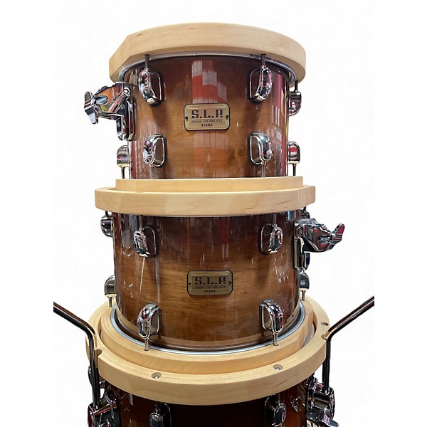 Used TAMA 6 Piece Sound Lab Project S.L.P. GLOSS SIENNA Drum Kit