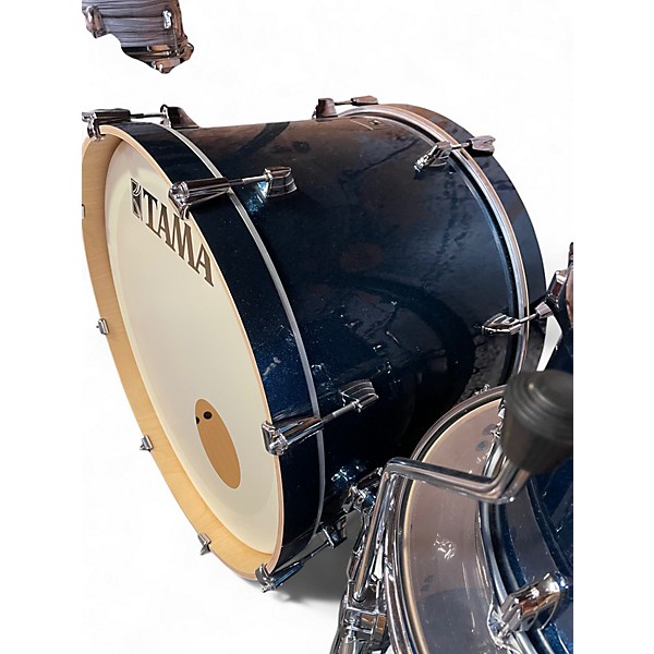 Used TAMA 3 Piece Superstar Classic Indigo Sparkle Drum Kit