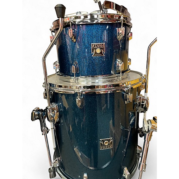 Used TAMA 3 Piece Superstar Classic Indigo Sparkle Drum Kit