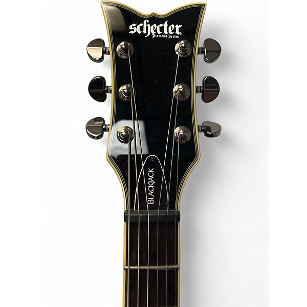 Used Schecter Guitar Research Tempest Blackjack Black Solid Body Electric Guitar