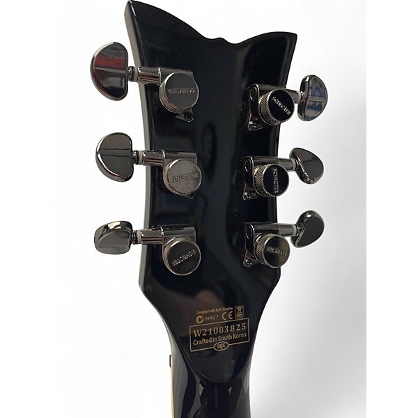 Used Schecter Guitar Research Tempest Blackjack Black Solid Body Electric Guitar
