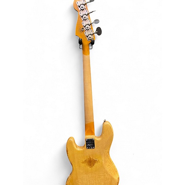 Used Fender CUSTOM JAZZ BASS LIMITED Natural Electric Bass Guitar