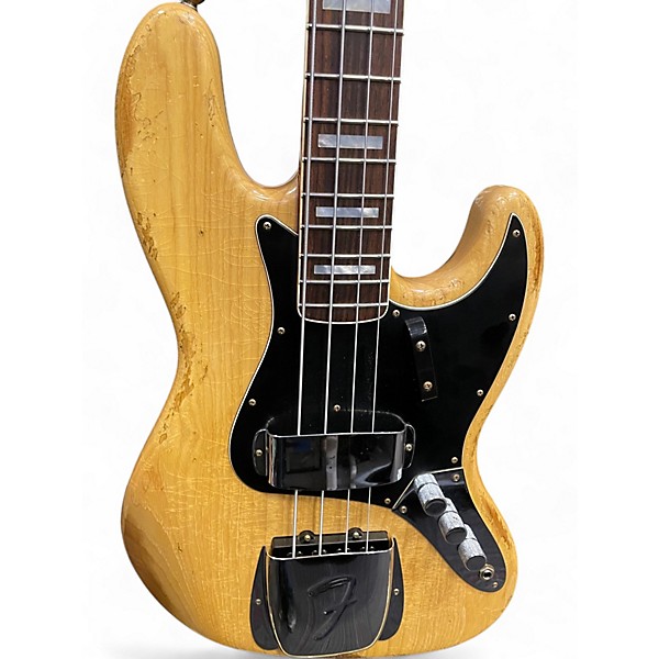 Used Fender CUSTOM JAZZ BASS LIMITED Natural Electric Bass Guitar
