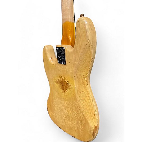 Used Fender CUSTOM JAZZ BASS LIMITED Natural Electric Bass Guitar