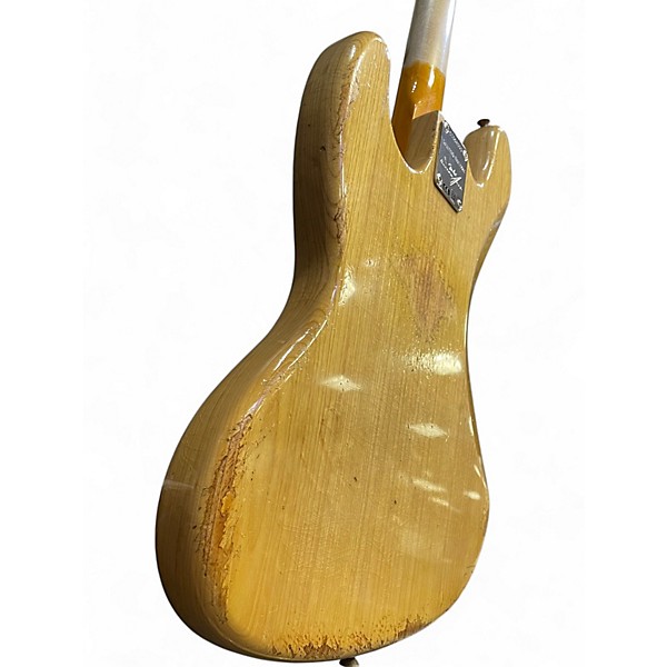 Used Fender CUSTOM JAZZ BASS LIMITED Natural Electric Bass Guitar