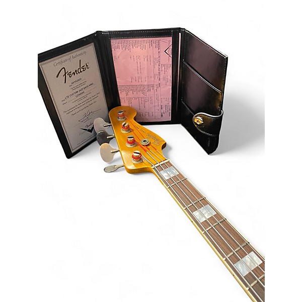 Used Fender CUSTOM JAZZ BASS LIMITED Natural Electric Bass Guitar
