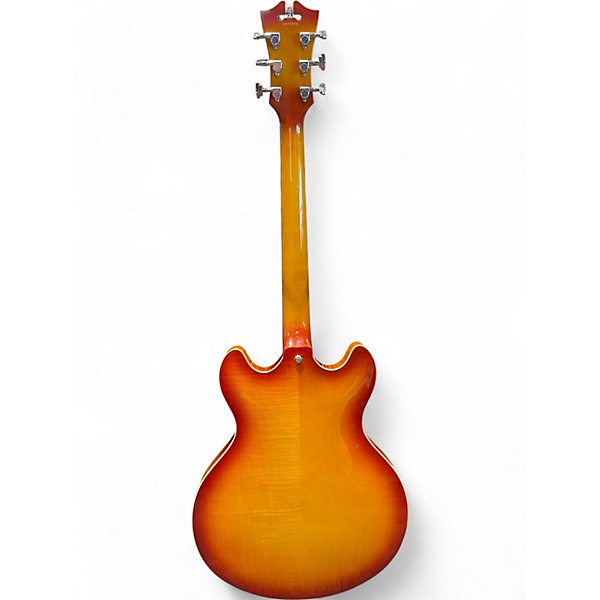 Used D'Angelico Premier Series DC Amber Hollow Body Electric Guitar