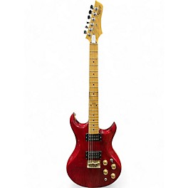 Used Vantage Avenger Trans Red Solid Body Electric Guitar