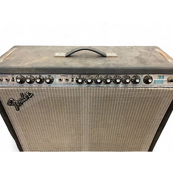 Vintage 1978 Fender TWIN REVERB SILVER PANEL Tube Guitar Combo Amp