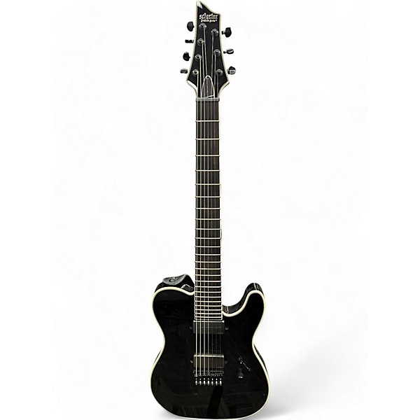 ギター SCHECTER HELLRAISER HYBRID PT-7 Used Schecter Guitar Research HELLRAISER PT7 Black Solid