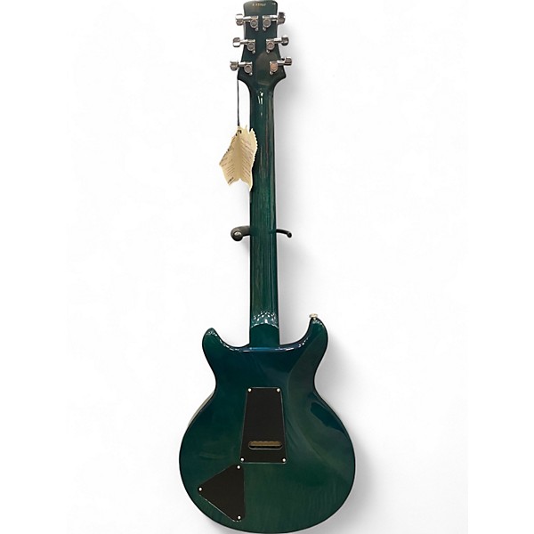 Used 2002 PRS SANTANA III 10-TOP teal black Solid Body Electric Guitar