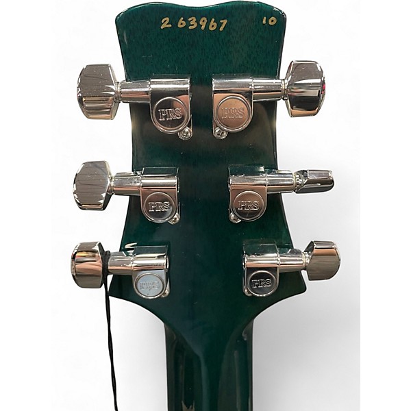 Used 2002 PRS SANTANA III 10-TOP teal black Solid Body Electric Guitar