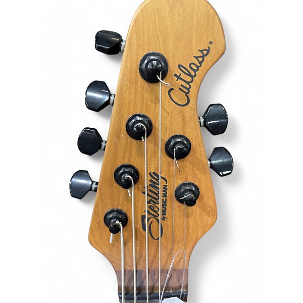 Used Sterling by Music Man JASON RICHARDSON CUTLASS sand sunburst Solid Body Electric Guitar