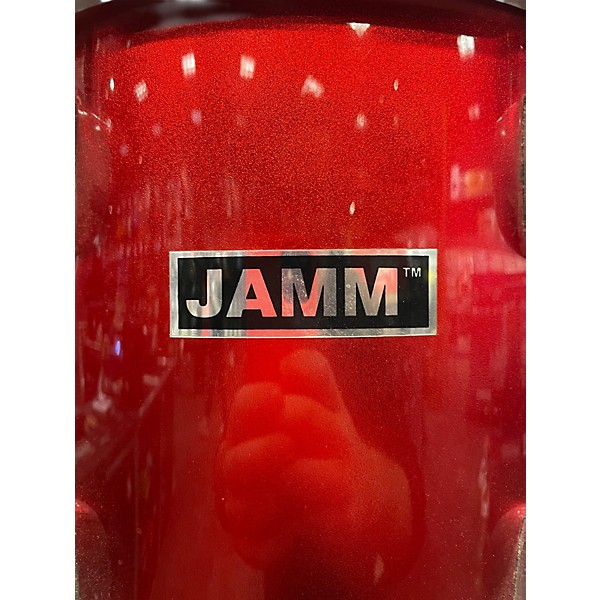 Used Jamm 5 Piece Drum Set Red Drum Kit