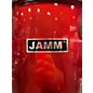 Used Jamm 5 Piece Drum Set Red Drum Kit