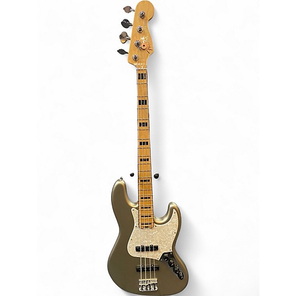 Used 2018 Fender American Elite Jazz Bass CHAMPAGNE Electric