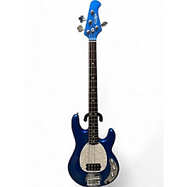 Used OLP MM2 Metallic Blue Electric Bass Guitar