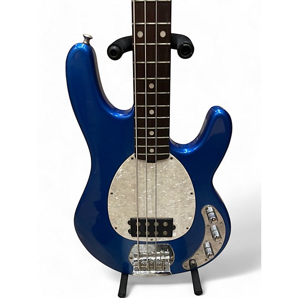 Used OLP MM2 Metallic Blue Electric Bass Guitar