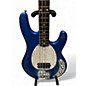 Used OLP MM2 Metallic Blue Electric Bass Guitar