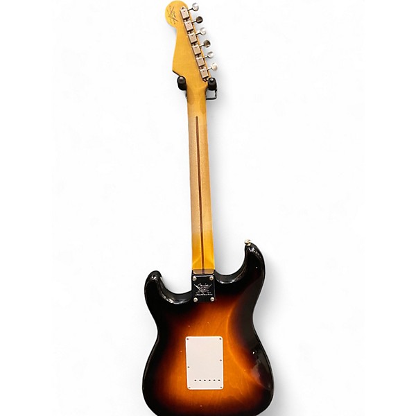 Used Fender Custom Shop 70th Anniversary Relic1954 Stratocaster Journe Wide Fade 2-Color Sunburst Solid Body Electric Guitar