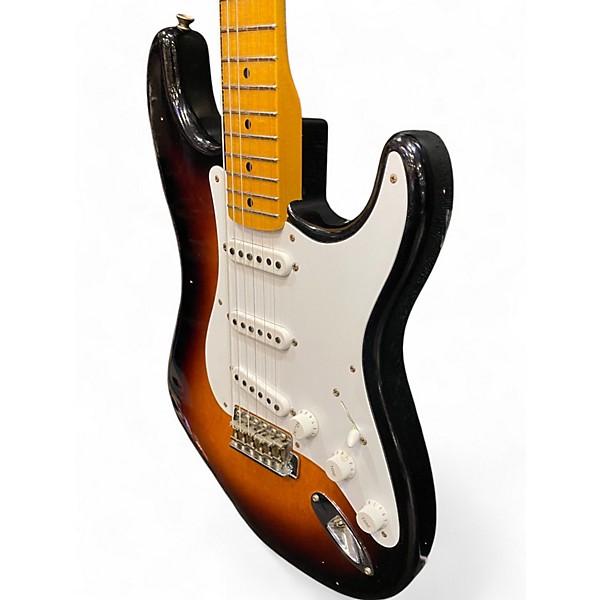 Used Fender Custom Shop 70th Anniversary Relic1954 Stratocaster Journe Wide Fade 2-Color Sunburst Solid Body Electric Guitar