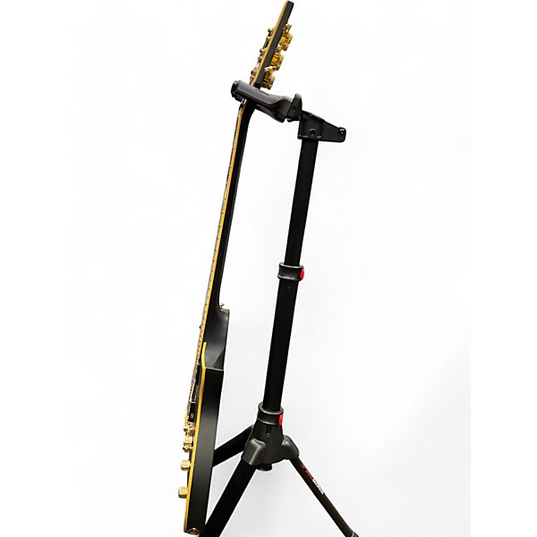 Used ESP EC1000 Deluxe Black and Gold Solid Body Electric Guitar