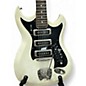 Vintage 1960s Hagstrom III White Solid Body Electric Guitar