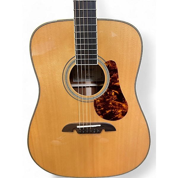 Used Alvarez MD60 Herringbone Natural Acoustic Guitar