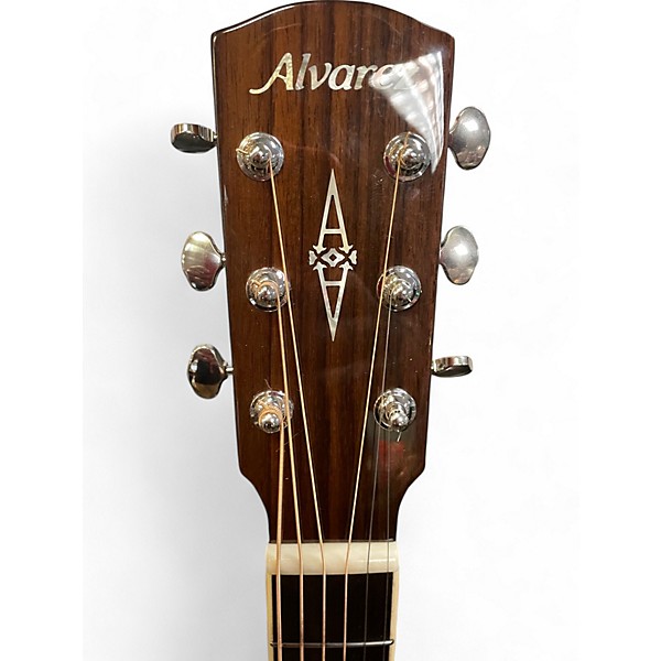 Used Alvarez MD60 Herringbone Natural Acoustic Guitar