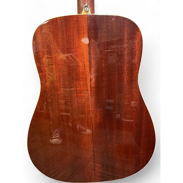 Used Alvarez MD60 Herringbone Natural Acoustic Guitar