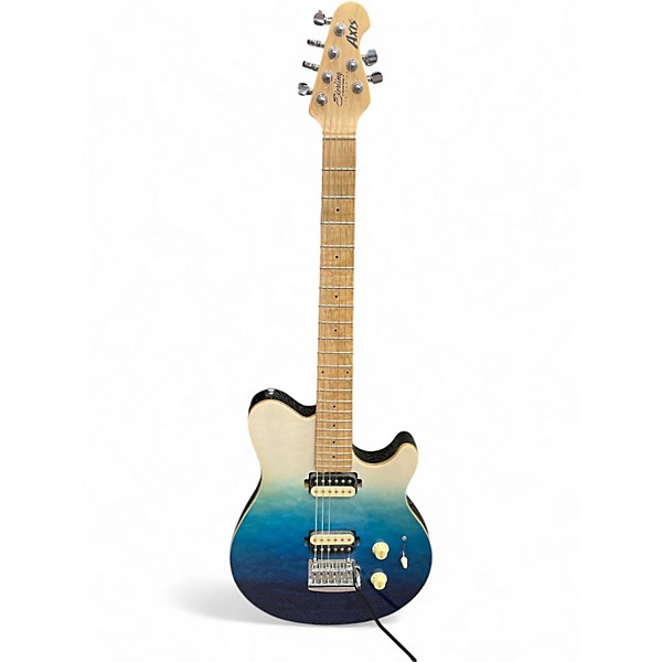 Used Sterling by Music Man Sub AX3 Axis spectrum blue Solid Body Electric Guitar