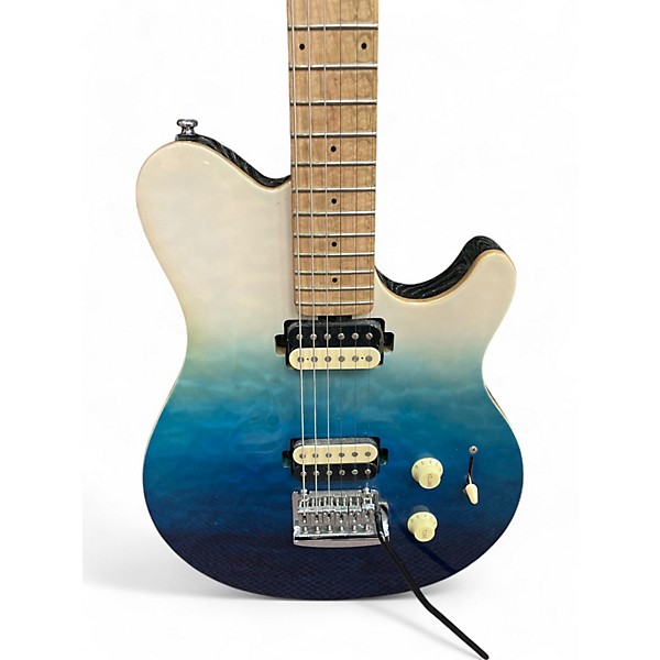 Used Sterling by Music Man Sub AX3 Axis spectrum blue Solid Body Electric Guitar