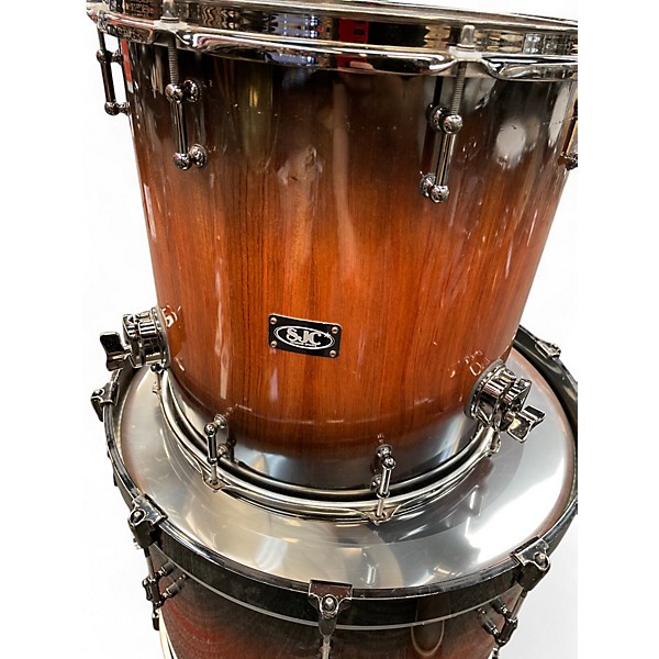 Used SJC 2 Piece CUSTOM BUBINGA  Natural Bubinga Drum Kit