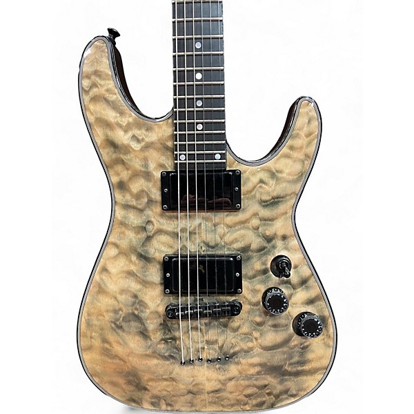 Used Schecter Guitar Research C1 DIAMOND SERIES SNOW LEOPARD Solid Body Electric Guitar