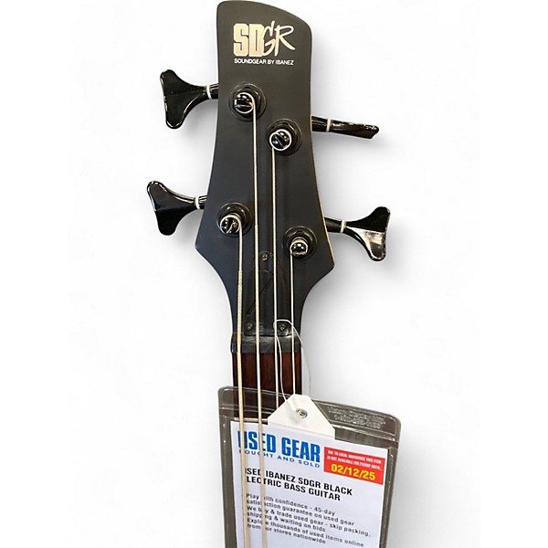 Used Ibanez SDGR Black Electric Bass Guitar