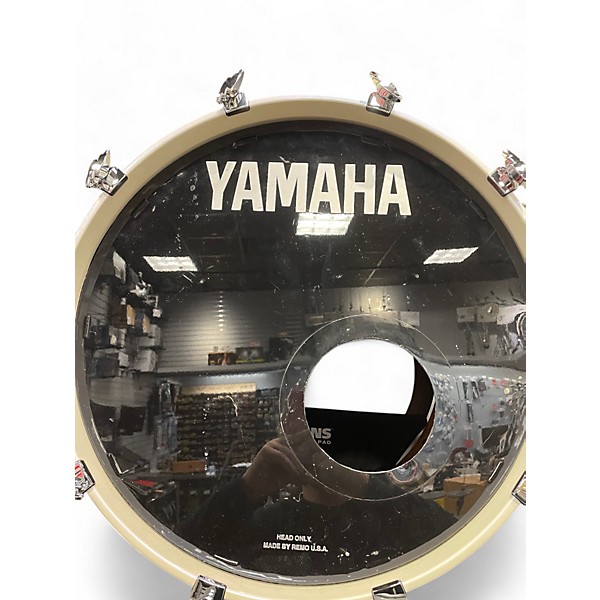 Used Yamaha 5 Piece Absolute Hybrid Maple Alpine White Drum Kit