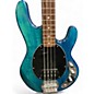 Used Sterling by Music Man Sub 4 Ocean Turquoise Electric Bass Guitar thumbnail