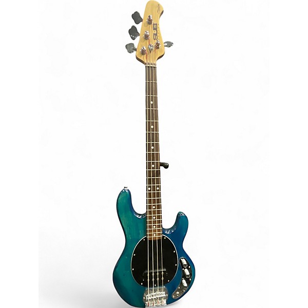 Used Sterling by Music Man Sub 4 Ocean Turquoise Electric Bass Guitar