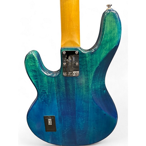 Used Sterling by Music Man Sub 4 Ocean Turquoise Electric Bass Guitar