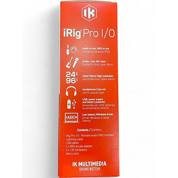 Used IK Multimedia iRig Proi Audio Interface