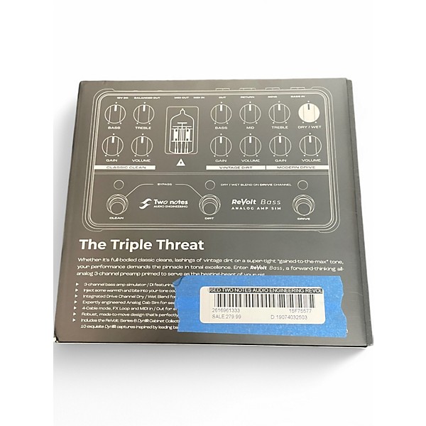 Used Two Notes AUDIO ENGINEERING ReVolt Bass Analog Amp Sim Tube Bass Preamp