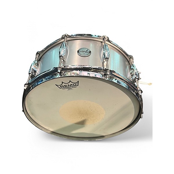 Used Gretsch Drums 14X6.5 Grand Prix Snare Metallic Silver Drum