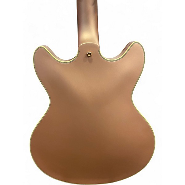 Used Dangelico LELUXE DC ROSE CHAMPAIGN Hollow Body Electric Guitar
