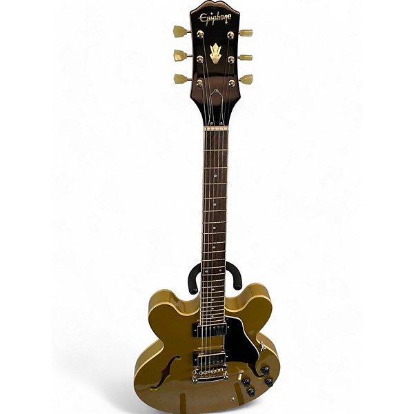 Used Epiphone ES355 Gold Hollow Body Electric Guitar