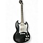 Used Gibson SG Standard Black and Silver Solid Body Electric Guitar thumbnail